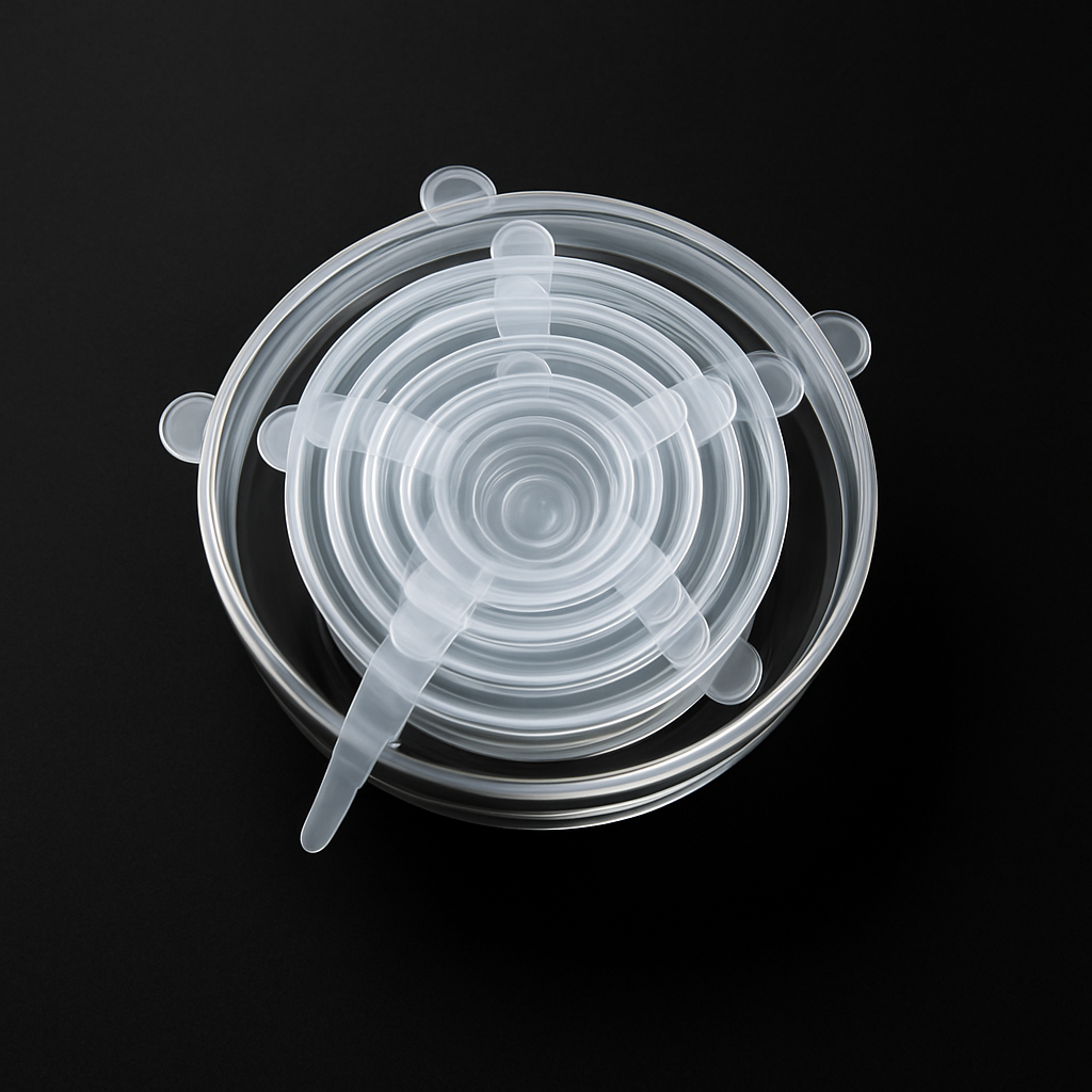 6 couvercles extensibles en silicone réutilisables – Couvre-aliments écologiques