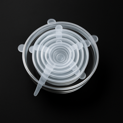 6 couvercles extensibles en silicone réutilisables – Couvre-aliments écologiques